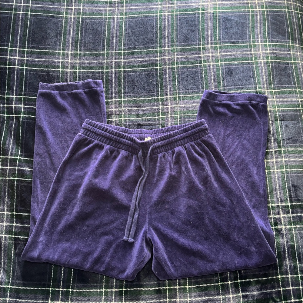 Blue Sundown by Splendid velour Lounge Pants Size L